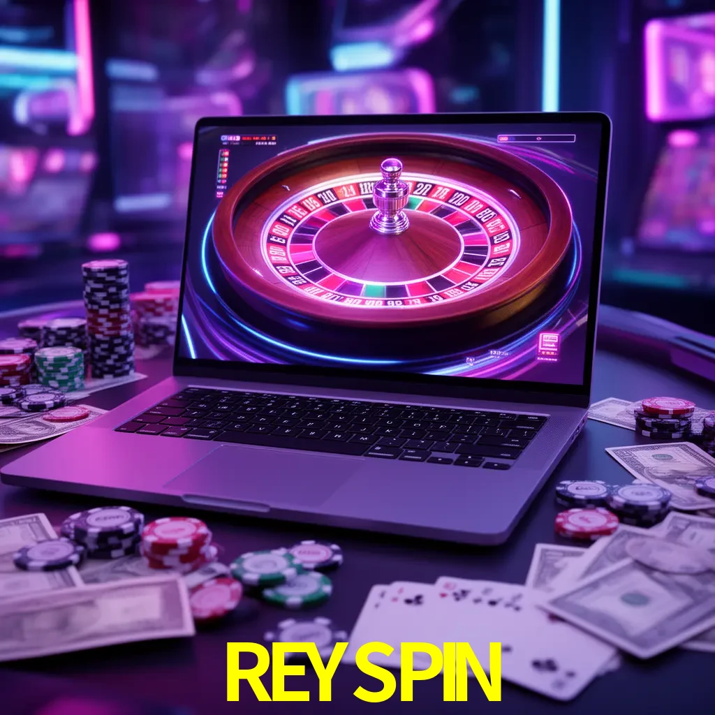 Centro móvil REYSPIN con casino, cajero, bonos, app y acceso de cuenta para México